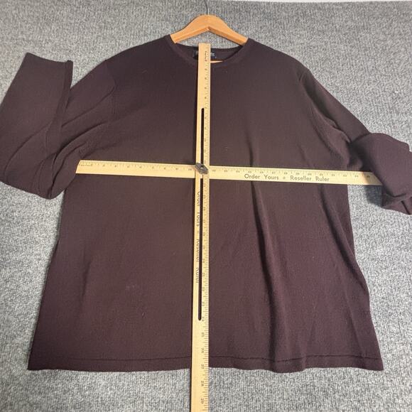Vtg Brooks Brothers Men’s XL Burgundy Merino Wool Crewneck Sweater - Picture 8 of 11